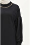 Long sports tunic with necklace 70020-02 navy blue - 4