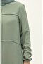 Aerobin fabric pleated dress 6595-05 green - 4