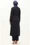 Slit Tunic Trousers Double Set 0664-09 Navy Blue - 5