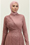Sequined evening dress 5345a-03 powder - 3