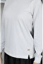 Slit Detailed Combed Cotton Blouse 1064-01 Stone - 5