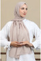 Cotton Jacquard Shawl 2071-05 Stone - 2