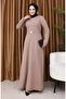 Buckle dress 7123-05 mink - 2