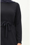 Slit Tunic Trousers Double Set 0664-09 Navy Blue - 4