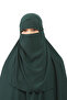 ملاءة سرير لحفلات الزفاف من Sultanbaş، مقبض عباية Cilbab Khimar، ياقة مطاطية، حجاب Ferace Medine Silk - 5