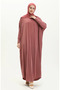 Bat sleeve loose dress 2000-18 powder - 2