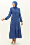Aerobin fabric pleated dress 6595-01 indigo - 2