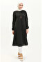 Long tunic with necklace 2727-02 black