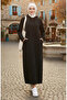 Two Thread Hooded Sports Suit 0190-09 Black - 2