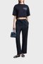Logo 100% Cotton Cropped Fit Crew Neck t Shirt t Shirt Ew004388 Af12597 U - 2