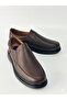 Men's Genuine Leather Ultra Comfortable Gel-Lined Lightweight Orthopedic Poly Everyday Comfortable Brown Dad Shoes