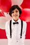 School Cotton Bow Tie Pants Suspenders 2-Piece Boys' Set C0238A824Sm