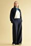 Straight Fit Wide Leg Linen Blend Trousers H0117Ax26Sp