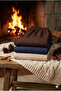 Women's 3-Piece Waffle Fabric Pants Set Navy Brown Beige Elastic Waist Pyjama Bottoms - 3