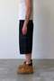 Belted Cargo Pocket Piece Denim Shorts Navy Blue - 3