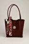 Large Bag with Gold Detail + Gift Scarf - 8