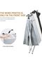 3-Section Foldable Laundry Basket, Waterproof Clothes Hamper with Aluminum Frame - 5