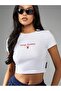 Women's Bunny Business Printed Bayb Tee Cropped - 5