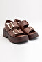 K-92 Dual Band Buckle Detail Sandals - 2