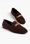 Seul Brown Buckle Women's Ballerinas - 4
