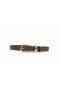 Metal Detailed Oval Gold Buckled Brown Women's Belt – 1. Class Faux Leather , Classic and Stylish Design - 2