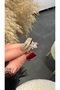 Shooting Star Model Luxury Zircon Stone Stainless Steel Ring Is Adjustable - 3