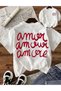Unisex More Amor Printed Tshirt