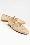 Amalfi Beige Women's Straw Mesh Ballerinas - 4