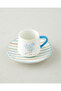 Lyanna New Bone China 4 Piece Coffee Cup Set for 2 People 90 ml Colorful - 3