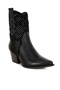 Women's Woven Cowboy Boots in Black