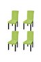 Huse de scaun elastice drepte, 4 buc., verde