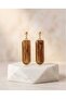 Gold Glittery Polymer Clay & Epoxy Design Earrings (Stainless Steel Nails)