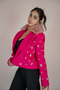 PEMBE TAŞLI KÜRKLÜ KABAN - 4