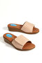 Artı&Jel-5003 Orthopedic Jel Heel Spur Function Women's Crtlı Bej Slipper