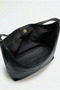 Women's Black Shoulder Bag Soft Interior and Exterior Textured Tote Bag - 6