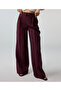 Kemerli Wide Leg Linen Pants - 5