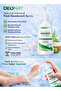 2 Pack Natural Mineral Deodorant Foot Spray 100ml Eliminates Odor Causing Bacteria - 2