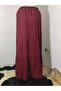Elastic Waist 3-Layer Ruffled Viscose Fabric Skirt, Mevlana Long Cotton Skirt - 8
