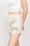 Chill Space Collection - Embroidered Women's Home Shorts - Sandy - 5