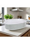 Melamine Oval Boat Plate Set 6 Pieces - 28X18 cm - Professional Presentation and Serving Plate - 2