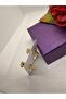 Zircon Stone X Model Steel Earrings - 2