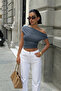Wft4009B Boat Neck Blouse