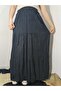 Elastic Waist 3-Layer Ruffled Viscose Fabric Skirt, Mevlana Long Cotton Skirt - 4