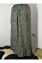 Viscose Fabric Skirt with Elastic Waist and Single Layer Ruffles at the Bottom, 100% Cotton, Size 36-44 - 3