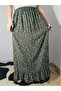 Viscose Fabric Skirt with Elastic Waist and Single Layer Ruffles at the Bottom, 100% Cotton, Size 36-44 - 8