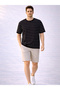 Men's Striped Berfin Fabric Oversize T-Shirt Short Sleeve Summer 100% Cotton