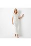 Women's Polo Collar Button Detail Camisole Viscose Knitwear Dress 12438 - 3