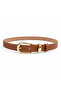 Women's Tan Belt – Classic Elegance with Gold Buckle