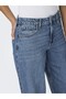 Women's Blue Onlsılky Soft Hw Wide Dnm Pım233 Noos Jean 15369052-Mediumblu - 7