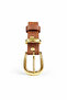 Women's Tan Belt – Classic Elegance with Gold Buckle - 4
